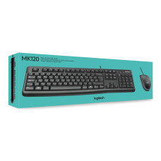 Logitech MK120 Wired USB Keyboard and Mouse