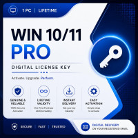 WIN 10 - 11 Professional (PRO) Lifetime Digital License